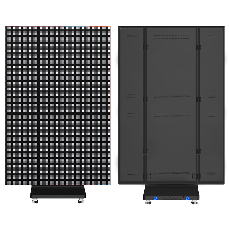 Ultra-Thin HD LED Poster Screen with Three-Fold Standing Design for Indoor Digital Advertising