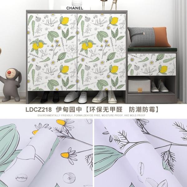 Self Adhesive Vintage Floral Wallpaper Shelf Liner for Dresser Drawers Cabinet Waterproof and Modern 3D Flower Design
