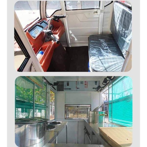 Street Petrol Mobile Ice Cream Tricicle Truck Gasoline Tricycle Bike Food Cart Europe
