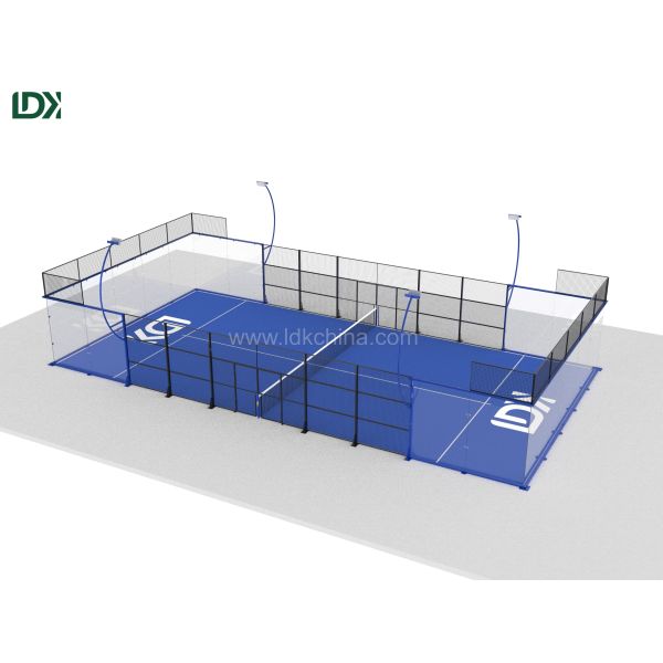 Professional Panoramic Padel Court with Tempered Glass for Sports Clubs