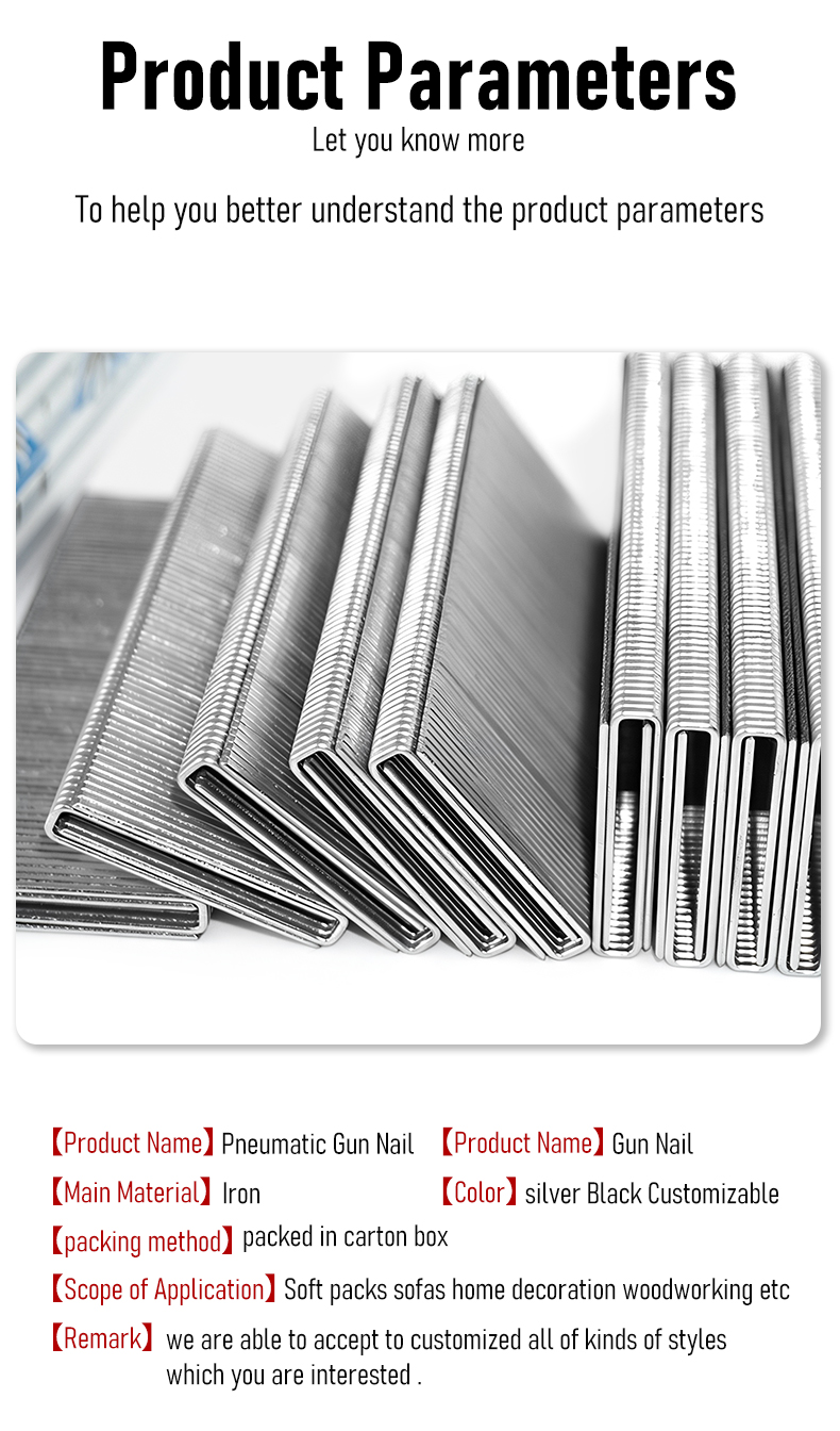 Iron Staples 9038 90/10/80 Series Galvanized U Staples 38MM Competitive Price OEM Customized Available
