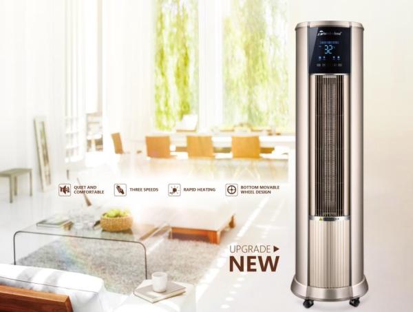 Climatisation verticale de chauffage de contrôle de Heater With Smart Touch Screen de fan de série chaude de Sun