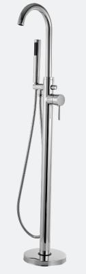 Brass Material Floor Standing Bath / Shower Mixer For Bathroom T8000M