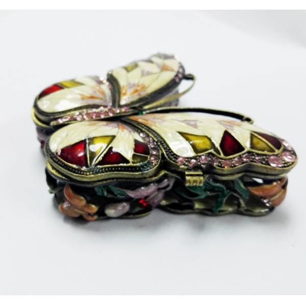 Metal Butterfly Jewelry Box butterfly shape metal jewelry box for ladies gift