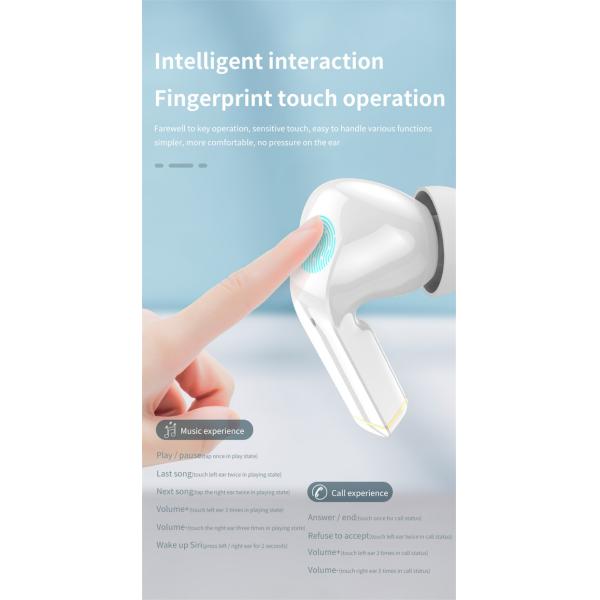 Touch Control Wireless Tws Earbud With Recharging Case Low Latency Earpods Headset