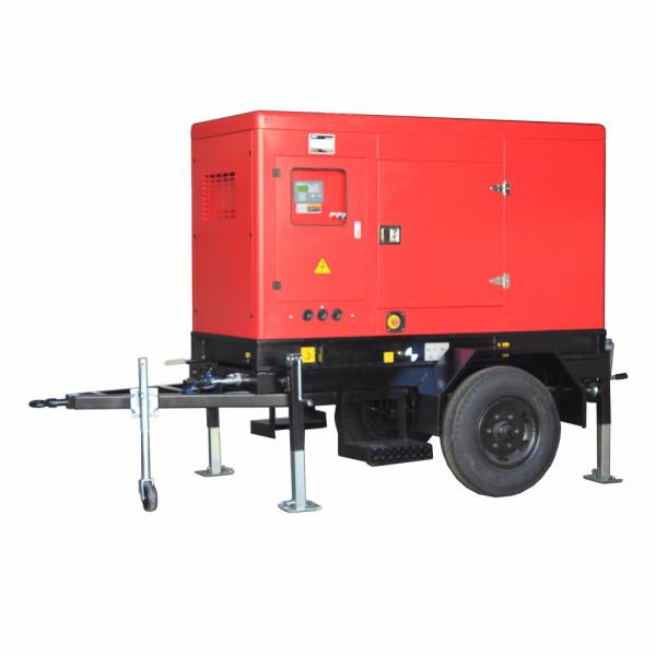460KW 575KVA Тихий дизельный генератор типа прицепа с двигателем Cummins KTAA19-G6