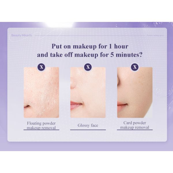 Custom  Anti Sweat Mist Oil Control Glitter Long-lasting Waterproof Makeup Setting Spray Makeup Private Label
