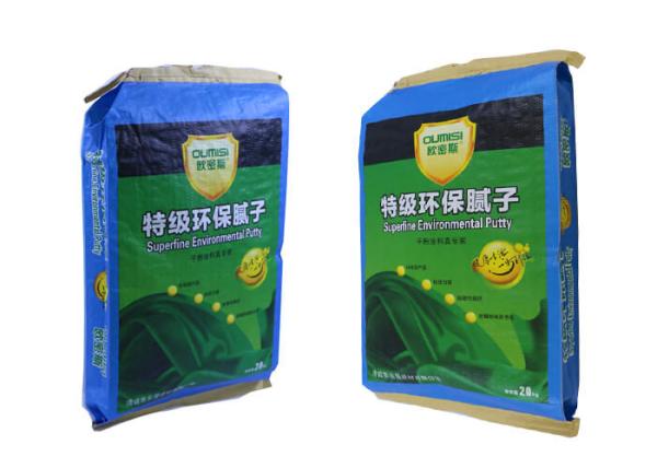 Anti Slip Surface Cement Plastic Bag , 25kg Empty Cement Bags High Gloss