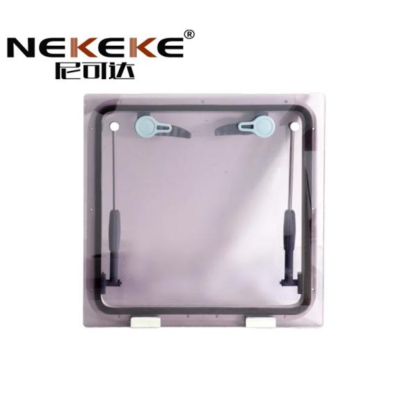 Square Aluminum Marine Window Boat Portholes Deck Hatches 15mm Thickness