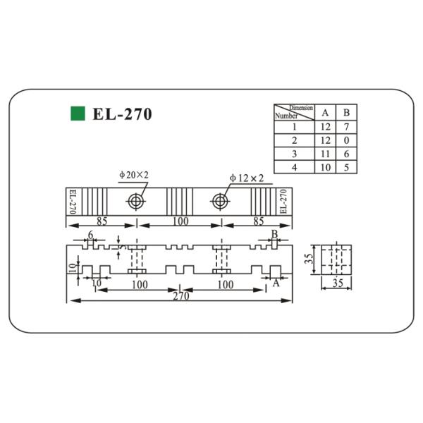 Высоковольтная поддержка El-270 DMC BMC шинопровода