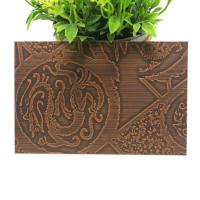 Placa folheada de aço inoxidável de cobre do metal para a decoração retro