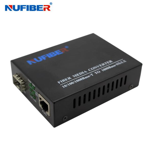 10/100/1000M Lan to SFP Slot Optical Media Converter 1.25G SFP to UTP Media Converter