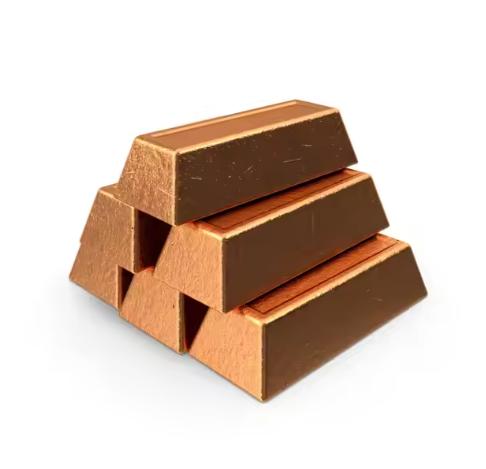 Red Satisfactory Copper Ingot With Smooth Surface For Chemical Industry
