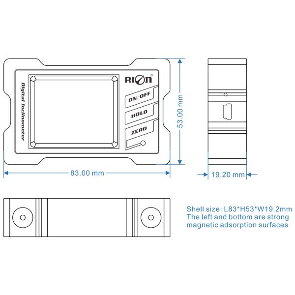 IP54 2 Axis Machine Tool Level Measurement Sensor