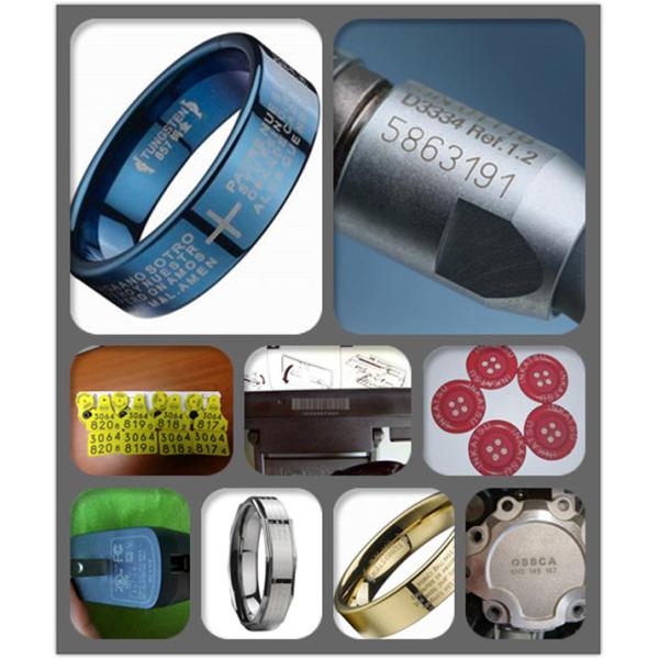 High Performance Color 20W Fiber Laser Marking Machine For Metal , Bearing