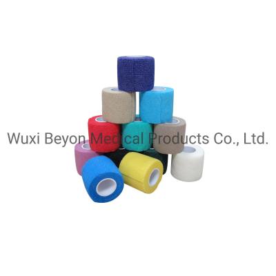 Blue Non Woven Cohesive Bandage Vet Self-Adhesive Flexible Wrap