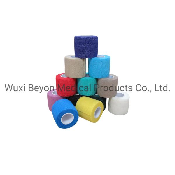 Blue Non Woven Cohesive Bandage Vet Self-Adhesive Flexible Wrap