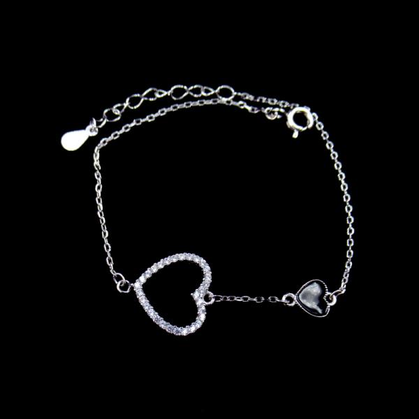 Серебряные ювелирные изделия платины чистые 925, персонализированная кубическая цепь браслета тенниса