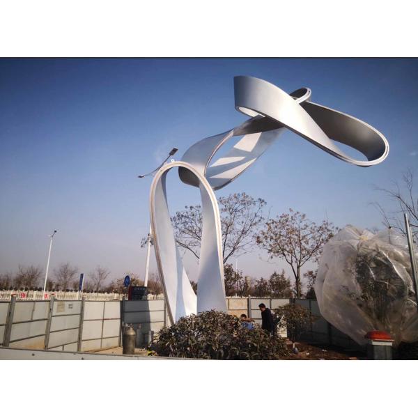 Stainless Steel Large Metal Art Sculptures , Outdoor Metal Sculpture