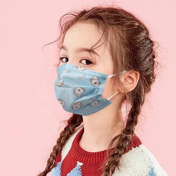 Hot sale OEM 3 layers reusable kid disposable cartoon printing sterile children medical face mask