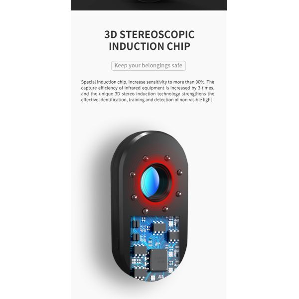 Hotel Anti Camera Protection Portable Wireless Infrared Detector with 70*38*12 Size