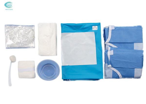 O bloco cardiovascular cirúrgico descartável ajustou-se esterilizado para drapejar Kit With Reinforced Gown