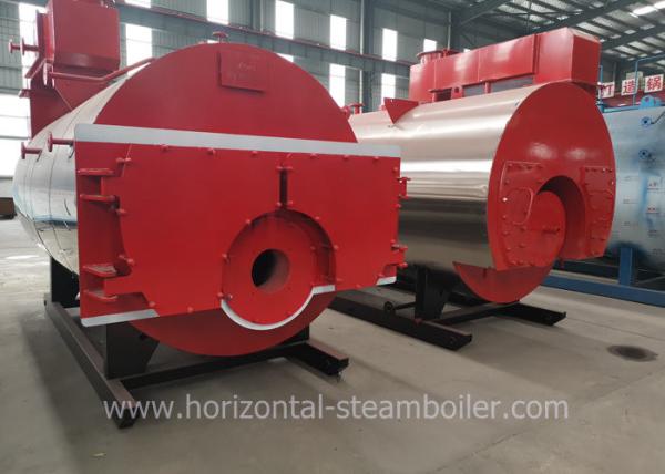 Óleo de caldeiras industrial de 1 toneladas horizontal do vapor - fornalha ateada fogo da água quente a favor do meio ambiente
