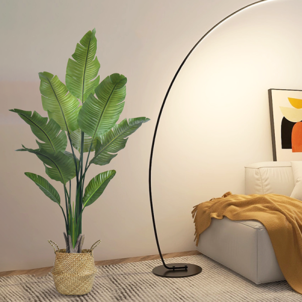 Haihong New Arrival Indoor Artificial Plants Realistic Bird Of Paradise Artificial Plant Tropical Palm Decoration Salon For 