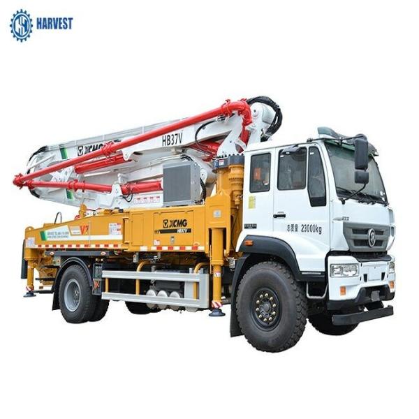 Caminhão da bomba concreta da produtividade 120m3/H da seção de  4x2 37m HB37V 5
