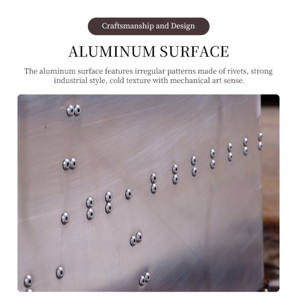 Nidea #8652 Retro Industrial Handmade Coffee Table Cabinet for Living Room Home Bar & Hotel Use