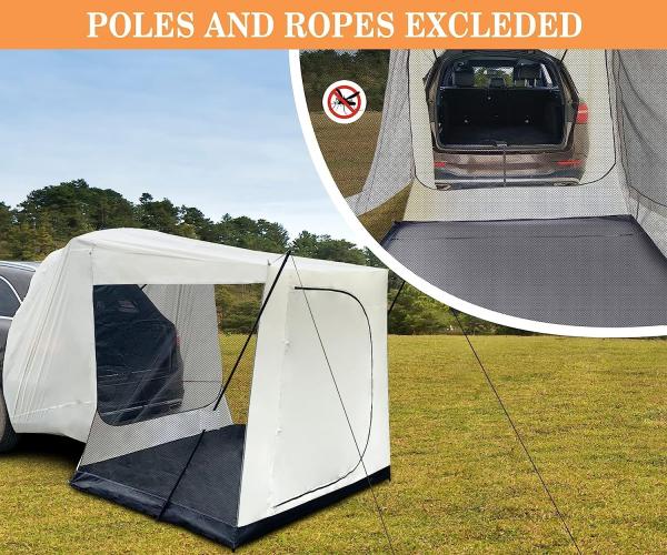 SUV Car Tent, Tailgate Shade Awning Tent for Camping, Vehicle SUV Tent Car Camping Tents for Outdoor Travel