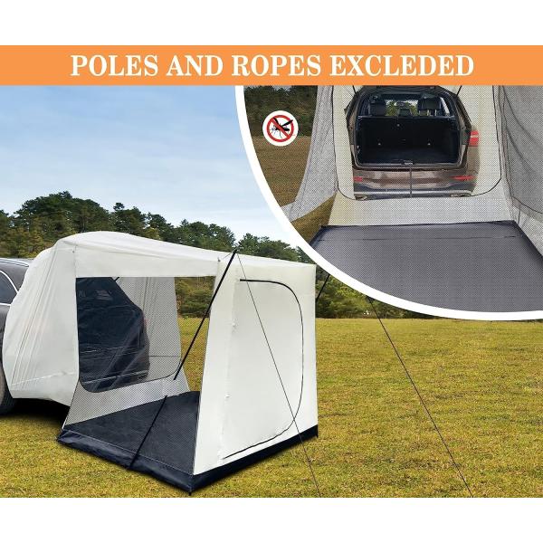SUV Car Tent, Tailgate Shade Awning Tent for Camping, Vehicle SUV Tent Car Camping Tents for Outdoor Travel