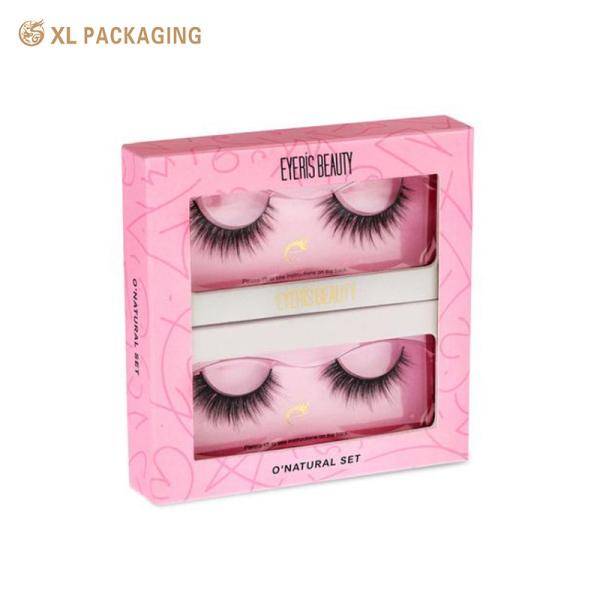 Custom Printed Rigid Eyelash Gift Box With Window