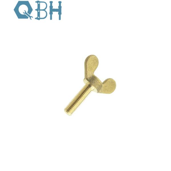 Carbon Steel Or Brass DIN 316 Wing Screws With Rounded Wings