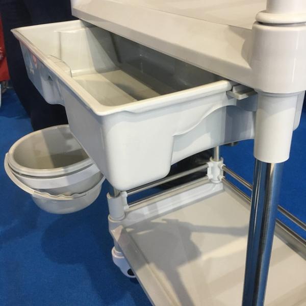 Simple And Durable ABS Clinical Treatment Medical Trolley Cart