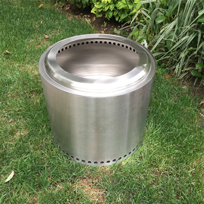 14 Inch BBQ Smokeless Outdoor Fire Pit Stainless Steel Stove