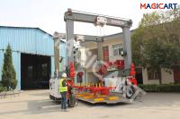Esparcidor magnético de alta temperatura y pórtico móvil Crane Trafrom Workshop To Workshop de la placa de acero
