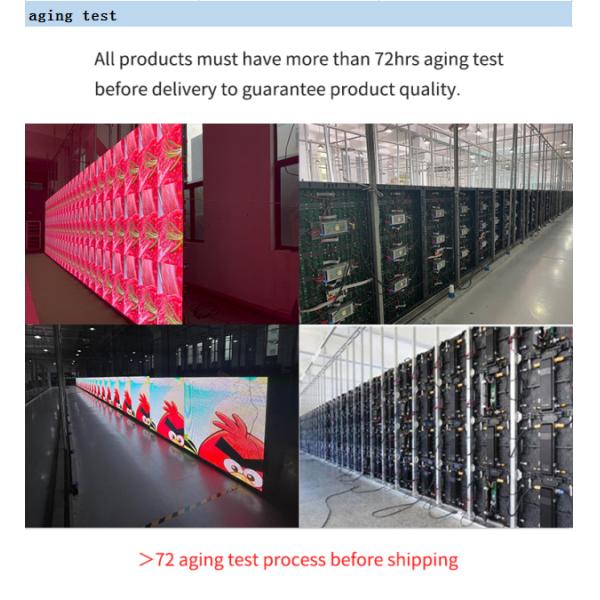 250*250mm Tamaño del módulo pantalla de LED 500*500mm Panel LED de alquiler en interiores de color completo LED pared de vídeo para eventos en interiores