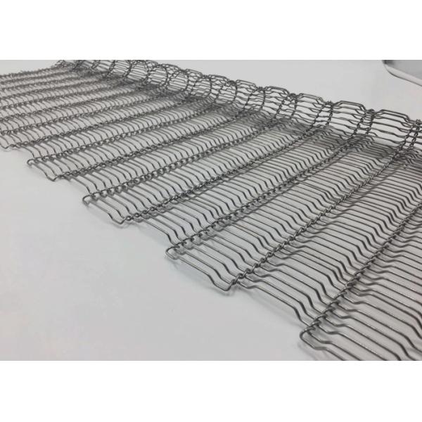 Malla de alambre decorativa plana tejida SS316 de la correa de impulsión para la malla incombustible de la cortina