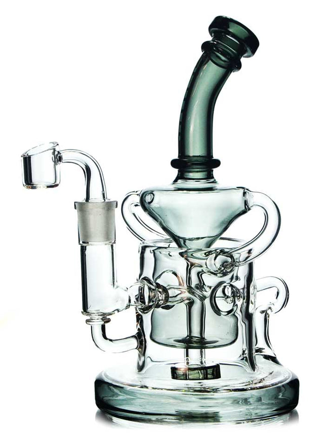 9 кальян шара табака трубы водопровода 14mm кальяна ясного Recycler дюйма стеклянный
