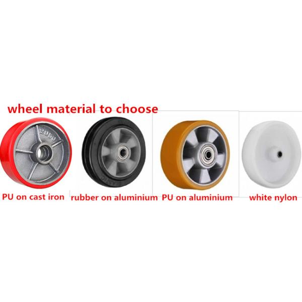 6'' European Heavy Duty Red PU On Cast Iron Castor Wheels 1000lbs