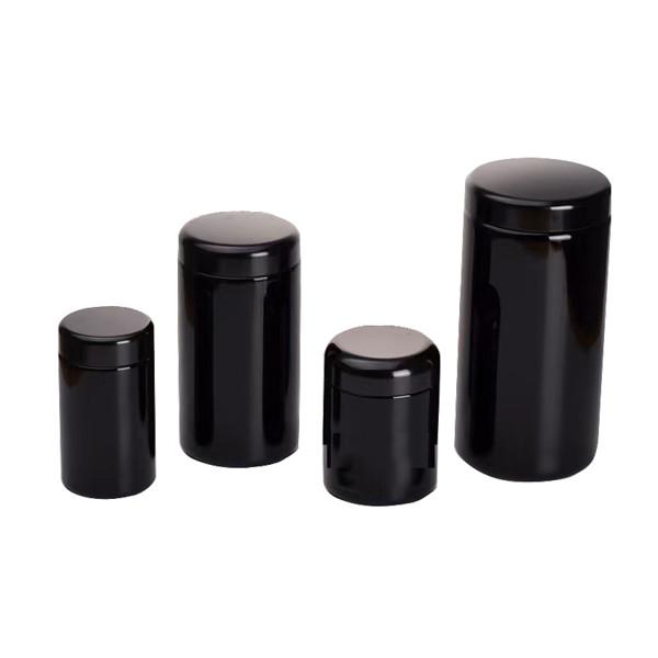 Frasco de vidro à prova de cheiro à prova de crianças 4 onças flor preta uv