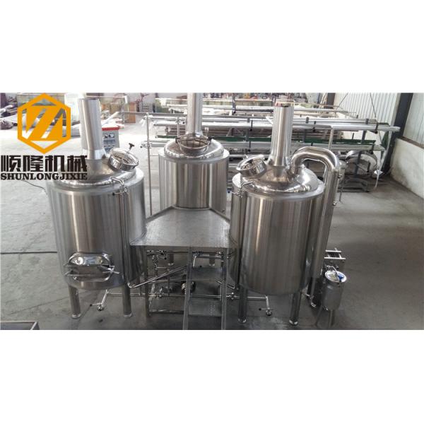 Hotel / Restaurant Beer Brewing Kit , Conical Tank Beer Distillery Equipment