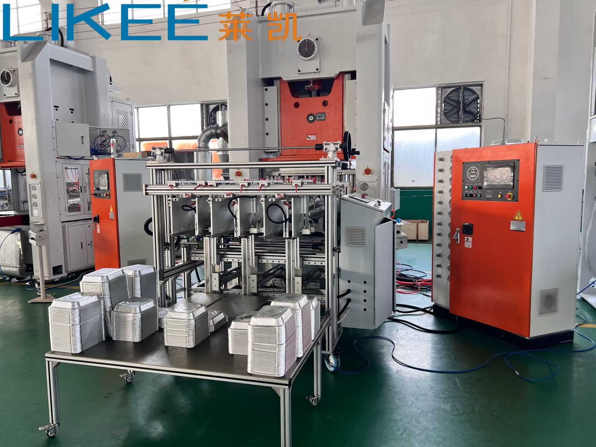 Aluminum Foil Container Machine 80-Ton with 9,000–12,000 pcs/h High-Speed Output and H-Frame Structure