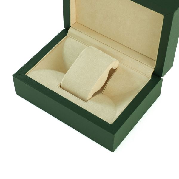 Customized high-end watch box PU leather gift accessories display storage wooden collection high-end green water ghost watch box