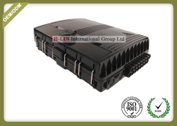 Black ABS Fiber Optic Termination Box Support Both Mechanical And Fusion Splicing