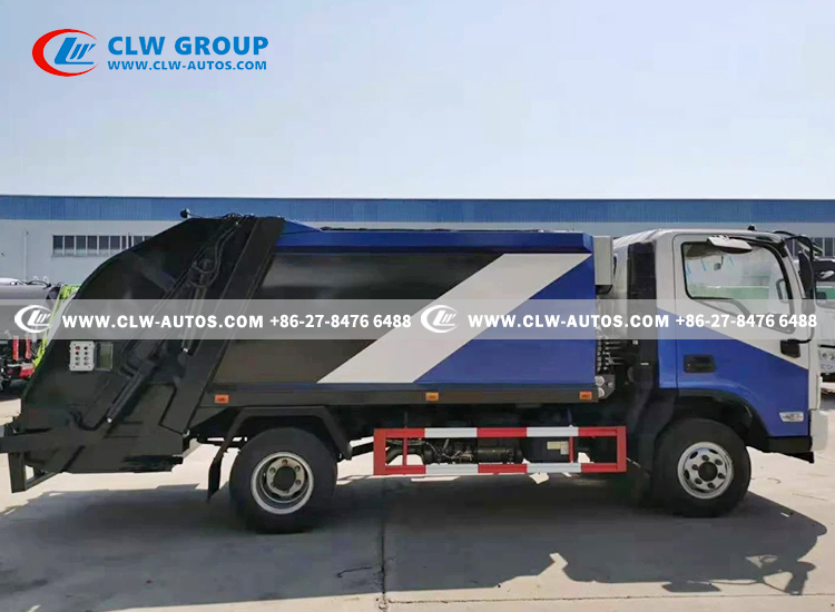 8CBM Foton обжало тележку собрания твердых частиц грязи мусоровоза