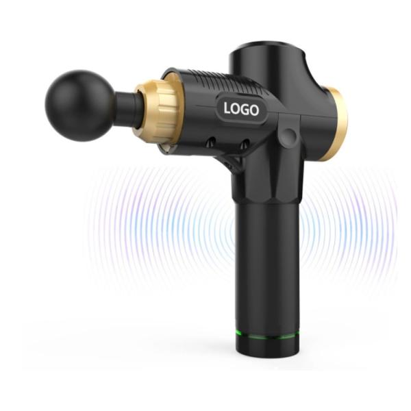 Electric Deep Vibrating Tissue Fascial Muscle Massage Gun with Nano Silica Gel Handle