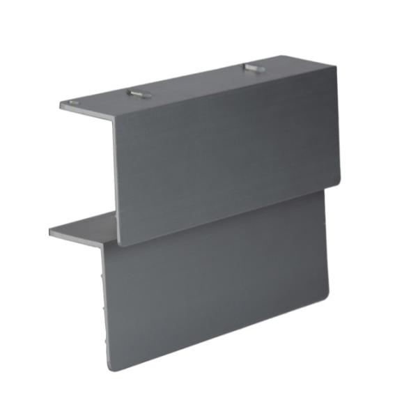 Industrial Square Powder Coated Aluminum Profile  For Blinds And Louvres
