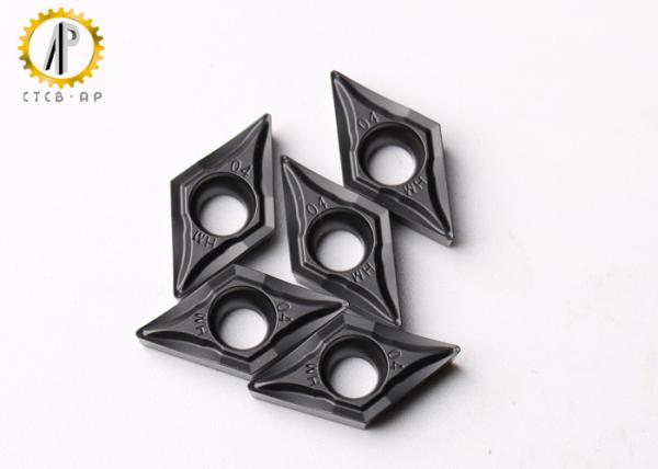Metal Cutting DCMT0702 CNC Lathe Inserts CVD Coated For Cast Iron Machining
